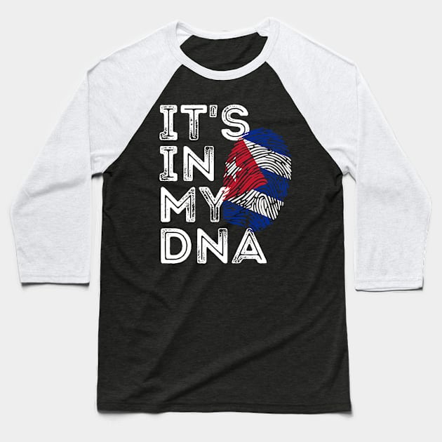 IT'S IN MY DNA Cuba Flag Cuban Pride Baseball T-Shirt by Arts-lf